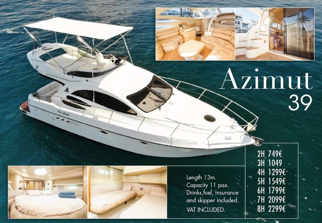 Azimut 39 - Alquiler Barcos Marbella